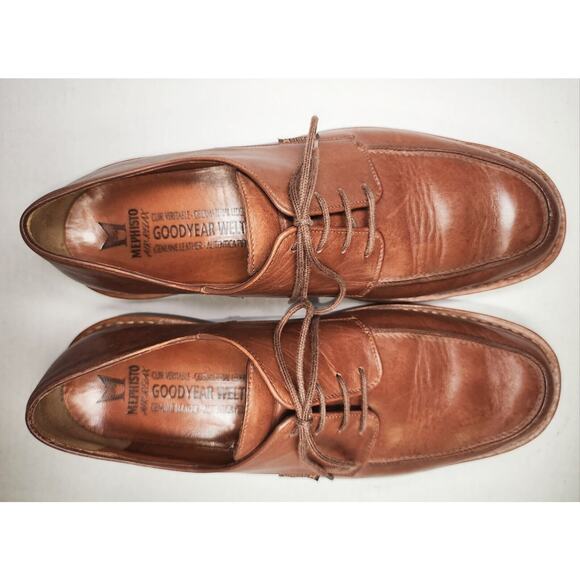 Mephisto Classic Leather Shoes Goodyear Welt Caoutchouc Size 12 Portugal MINT - Picture 7 of 15